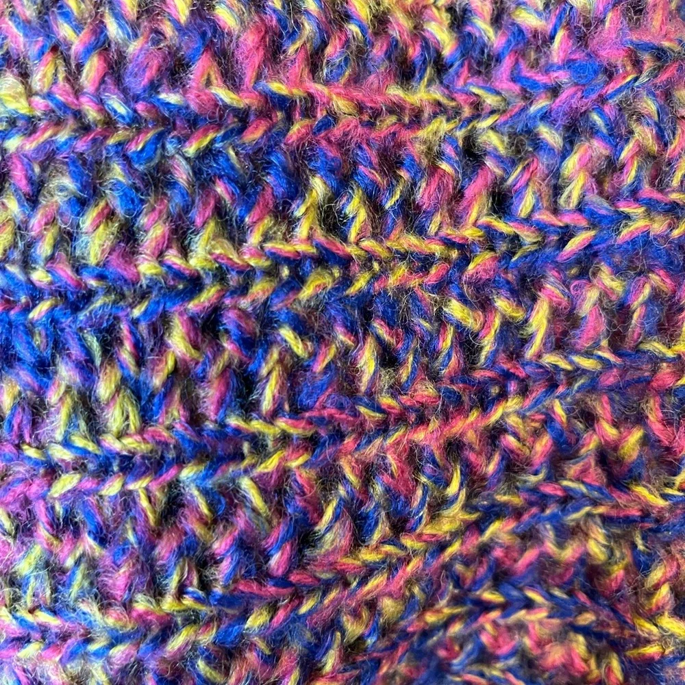 Colorful Fringe Infinity Scarf - Picture 5 of 5